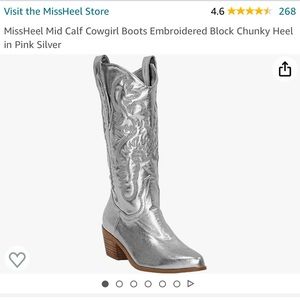 Metallic Cowboy Boots